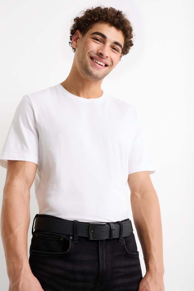 Hommes - Ceinture - synthétique - noir