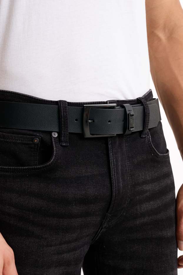 Hommes - Ceinture - synthétique - noir