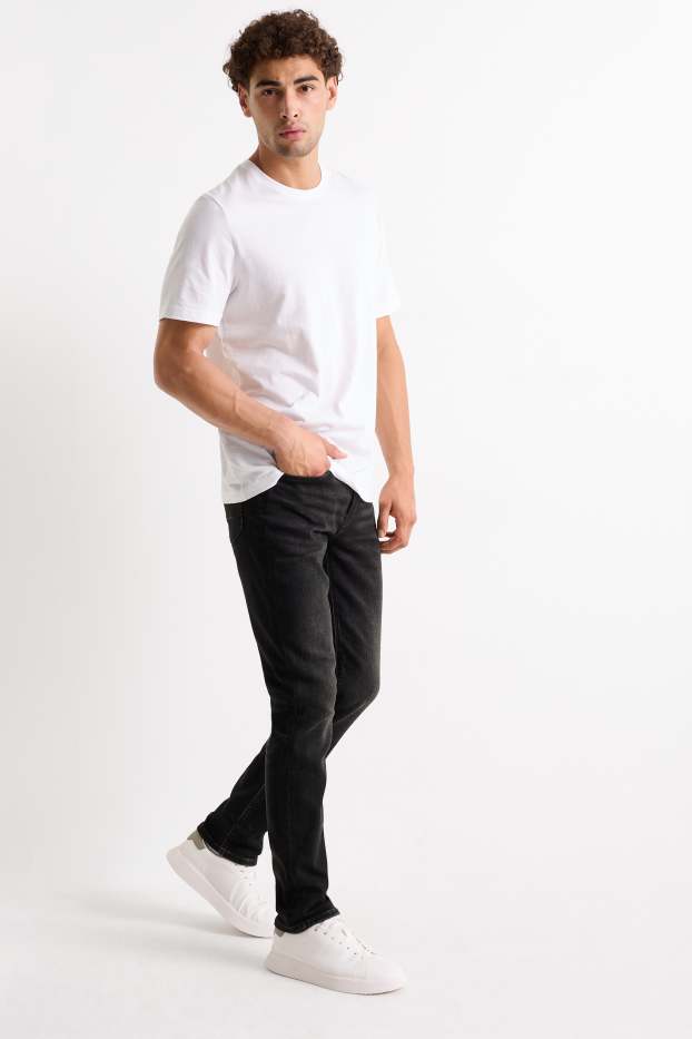 Hommes - Slim jean - Flex jog denim - noir