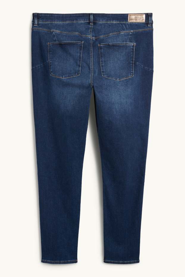 Dámské - Skinny jeans - mid waist - tvarující džíny - LYCRA® - džíny - modré