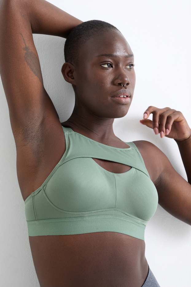 Donna - Reggiseno sportivo - 4 Way Stretch - verde