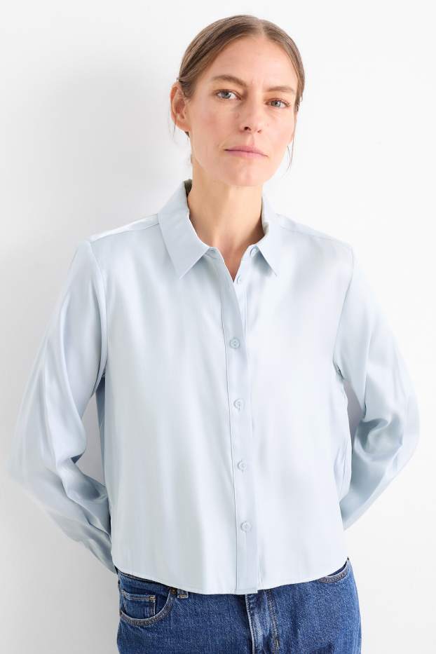 Dames - Blouse - lichtblauw