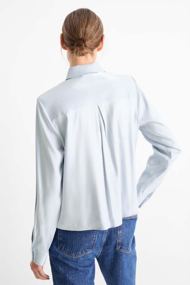 Dames - Blouse - lichtblauw