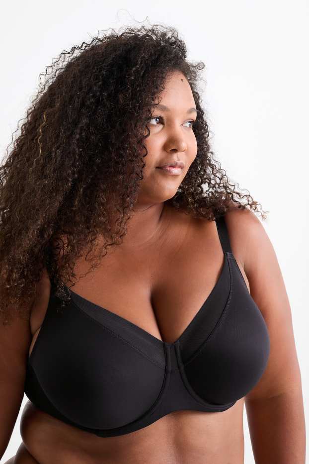 Femei - Sutien minimizer cu armătură - negru