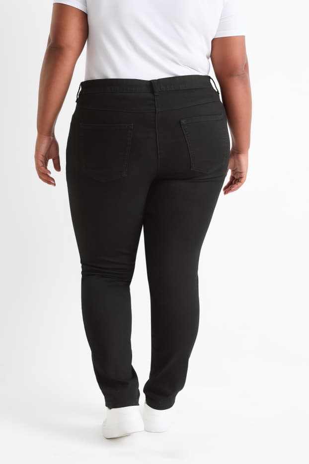 Dona - Slim jeans - mid waist  - negre