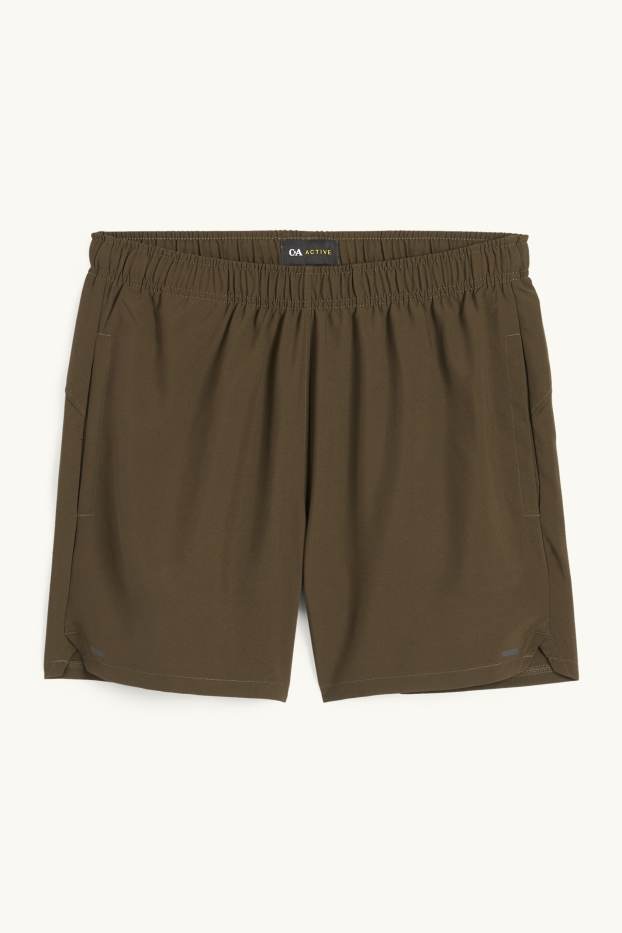 Hommes - Short de sport - vert foncé