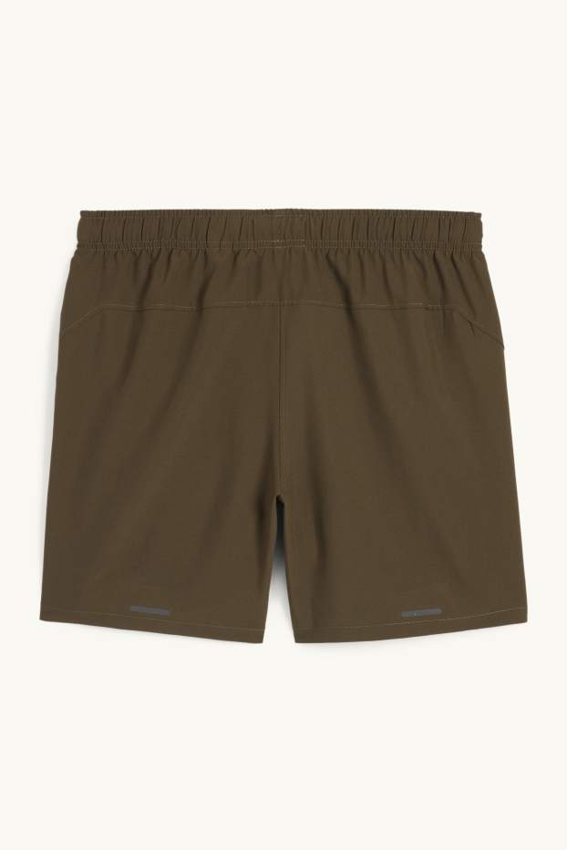 Hommes - Short de sport - vert foncé