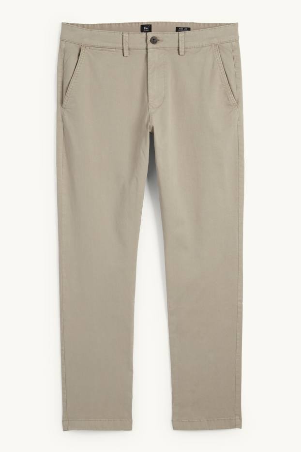 Herren - Chino - Slim Fit - Flex - taupe