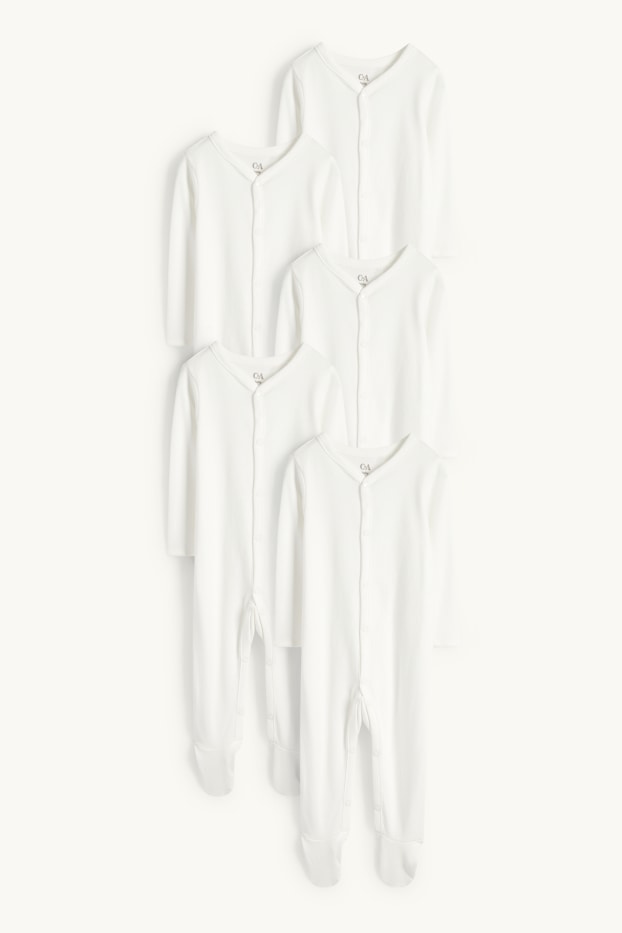 Unisexe - Pyjama pour bébé - blanc crème