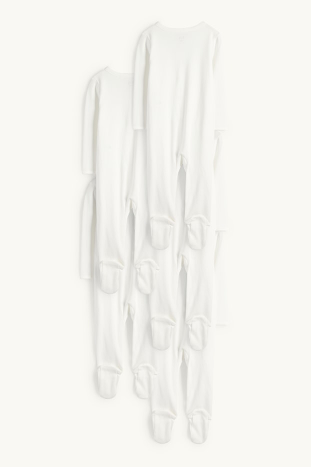 Unisexe - Pyjama pour bébé - blanc crème
