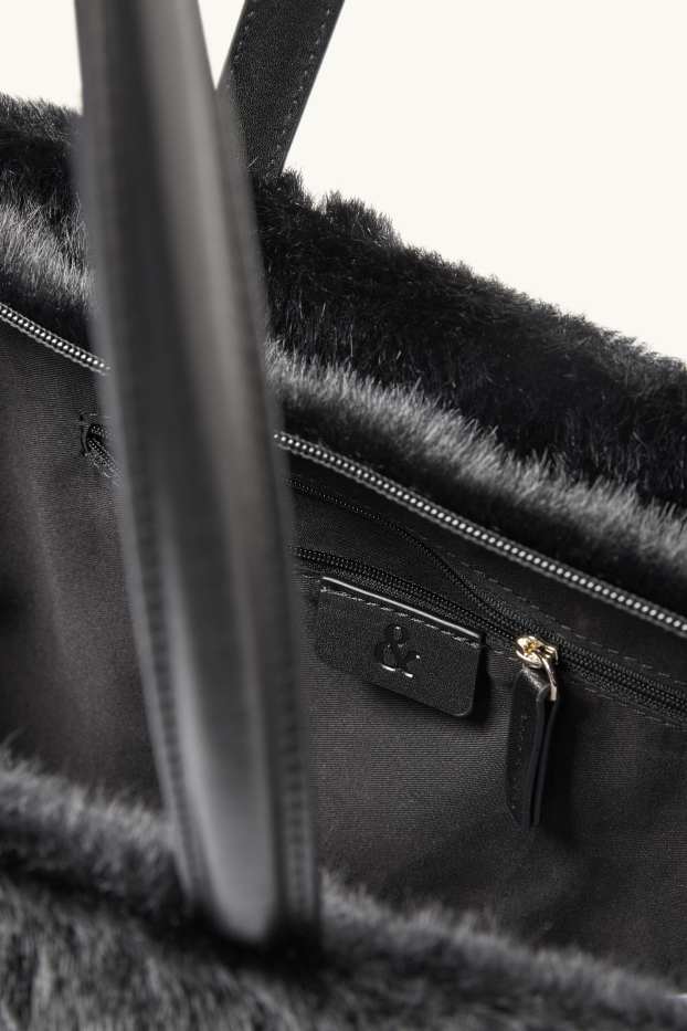 Damen - Großer Shopper - schwarz