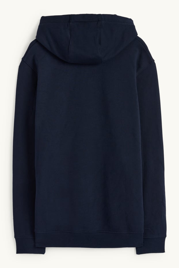 Hommes - Sweat à capuche - bleu foncé