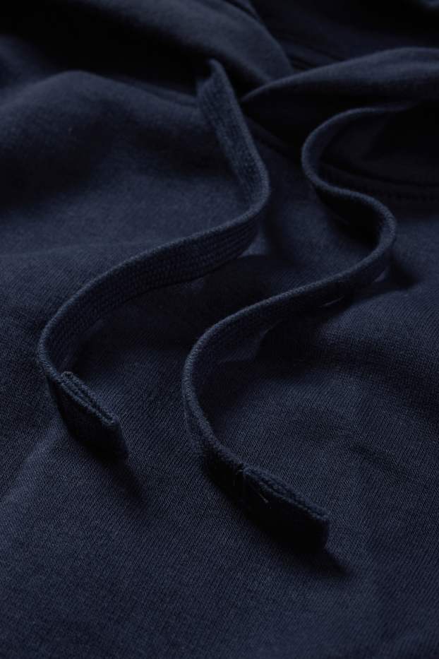 Hommes - Sweat à capuche - bleu foncé