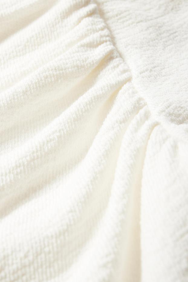 Dona - Samarreta de màniga llarga - texturada - blanc