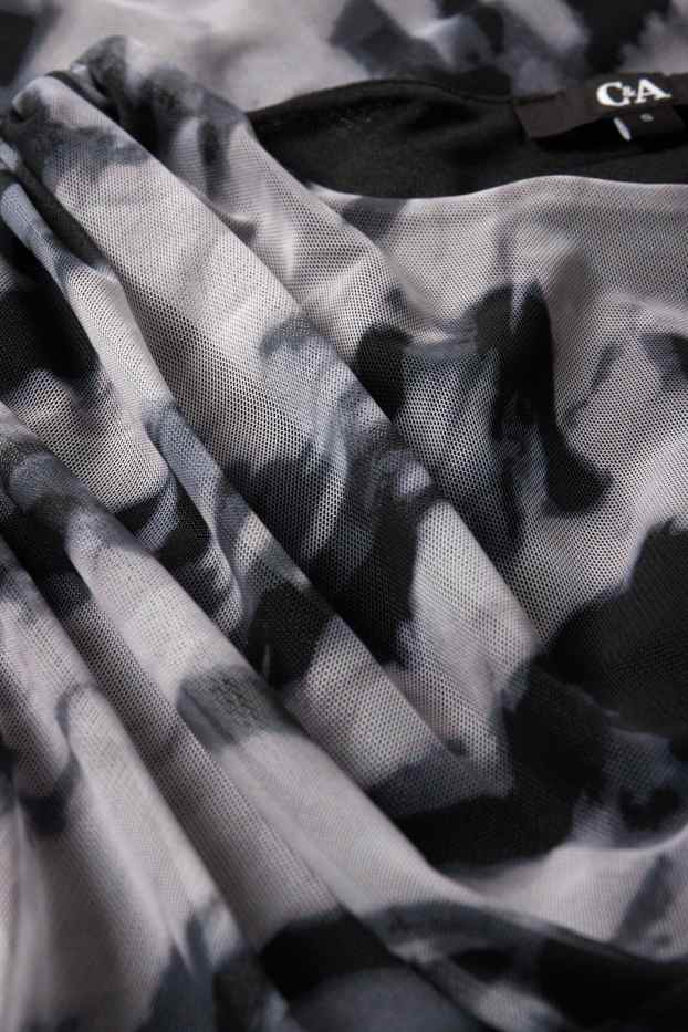 Dames - Longsleeve - met patroon - grijs