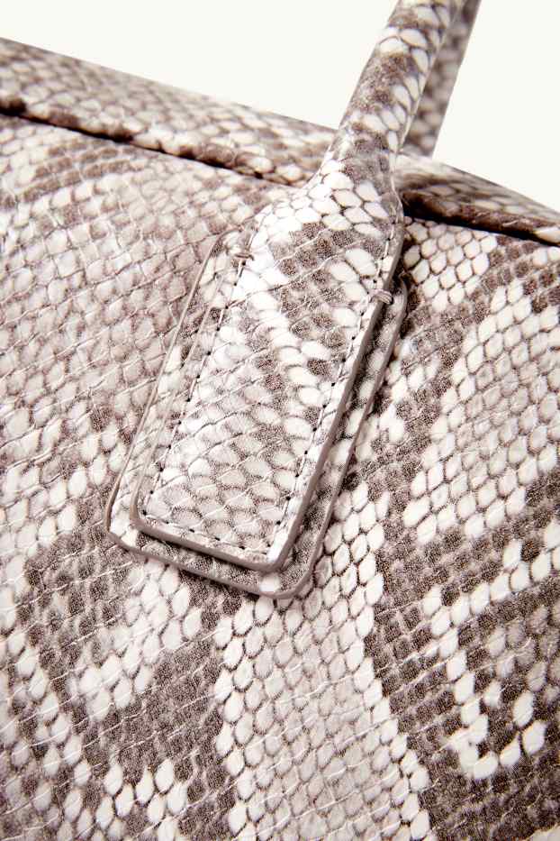 Femmes - Sac d’épaule - synthétique - à motif - beige