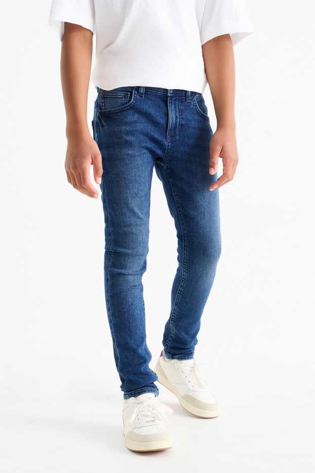 Nen - Paquet de 2 - skinny jeans - cinturilla extraestreta - texà blau fosc
