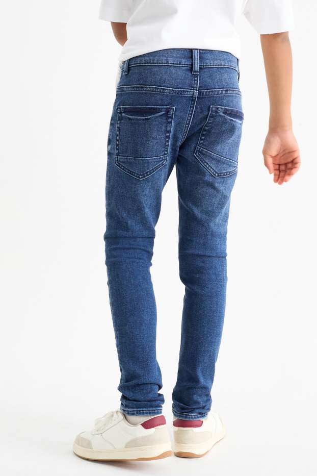 Nen - Paquet de 2 - skinny jeans - cinturilla extraestreta - texà blau fosc