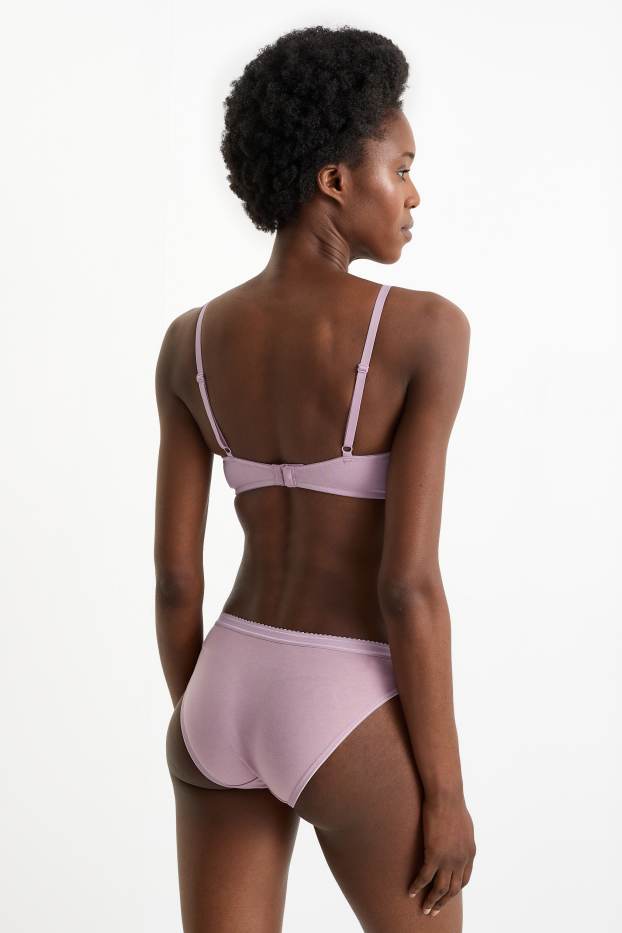 Femei - Multipack 2 buc. - sutien fără armătură - vătuit - violet deschis