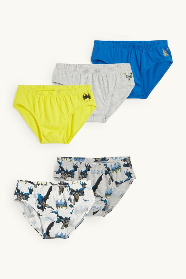 Enfants garçons - Lot de 5 - Batman - slip - bleu