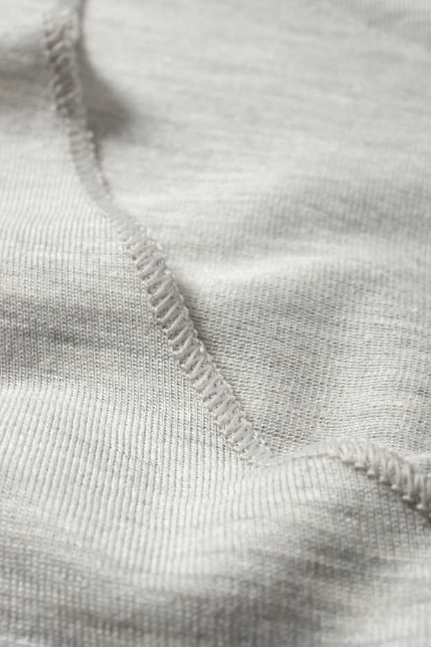 Femmes - Sous-pull en cachemire mélangé - gris clair