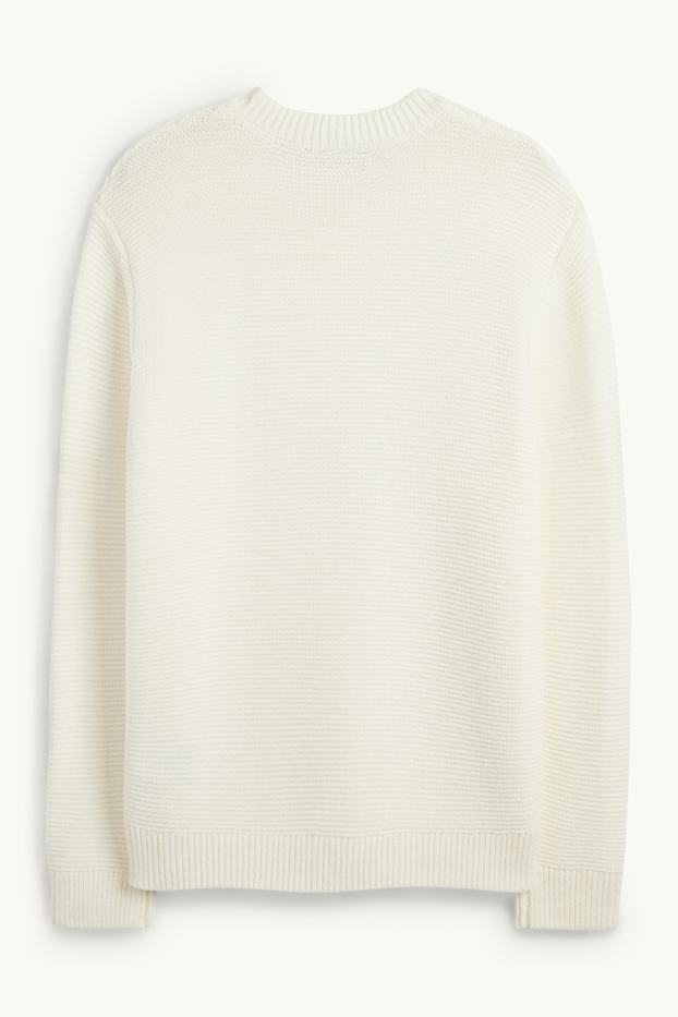 Home - Jersei - texturat - blanc trencat