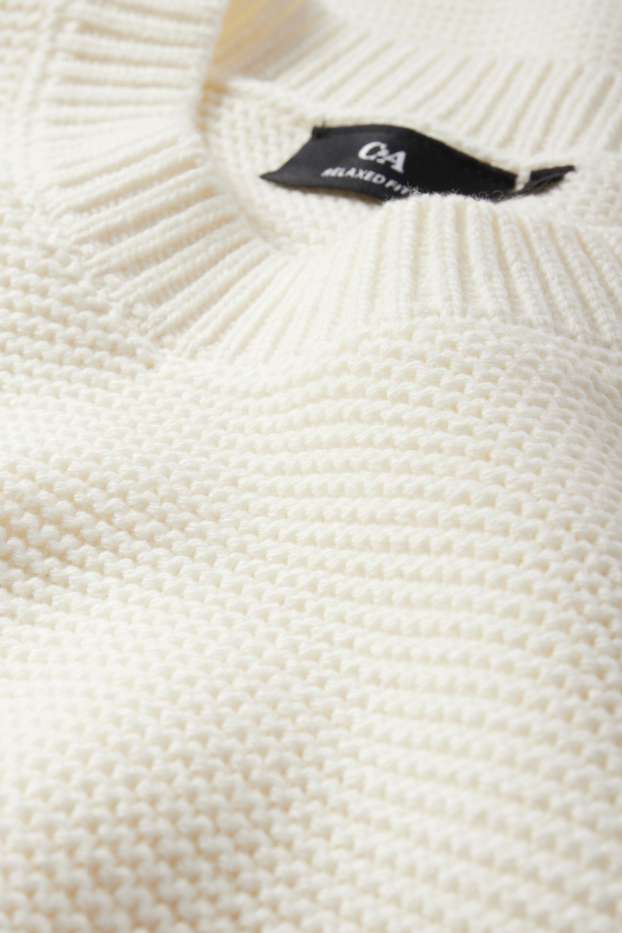 Home - Jersei - texturat - blanc trencat