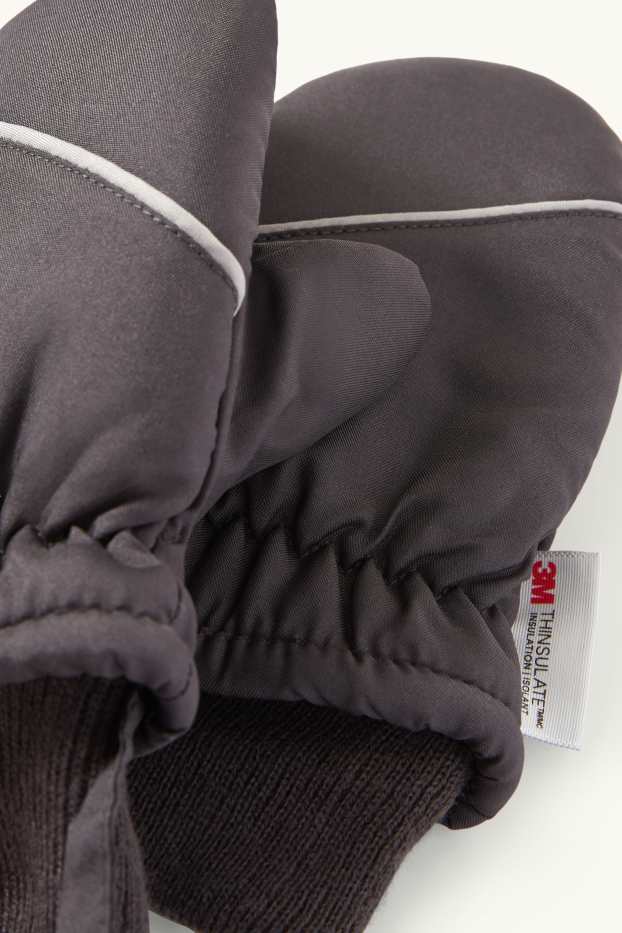 Unisexe - Moufles bébé - gris foncé