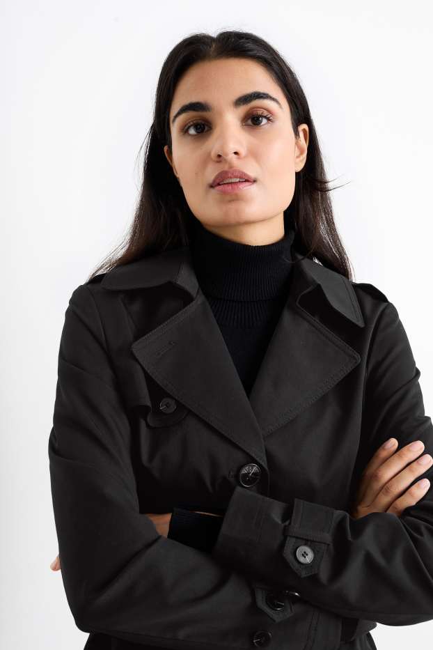 Femmes - Trench - déperlante - noir