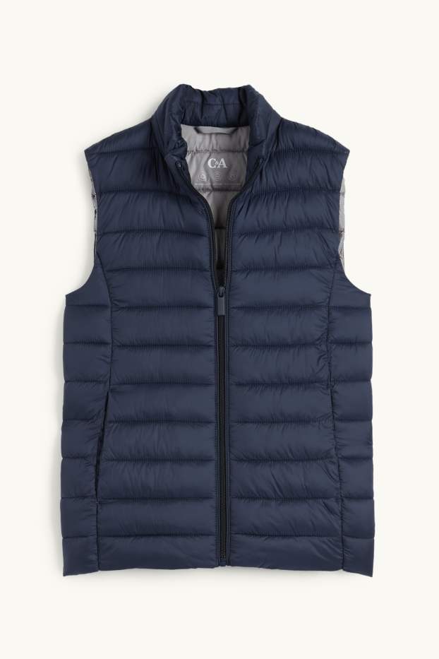 Donna - Gilet trapuntato - blu scuro