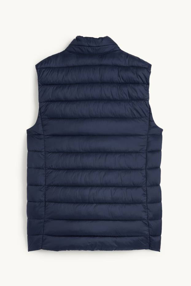 Donna - Gilet trapuntato - blu scuro