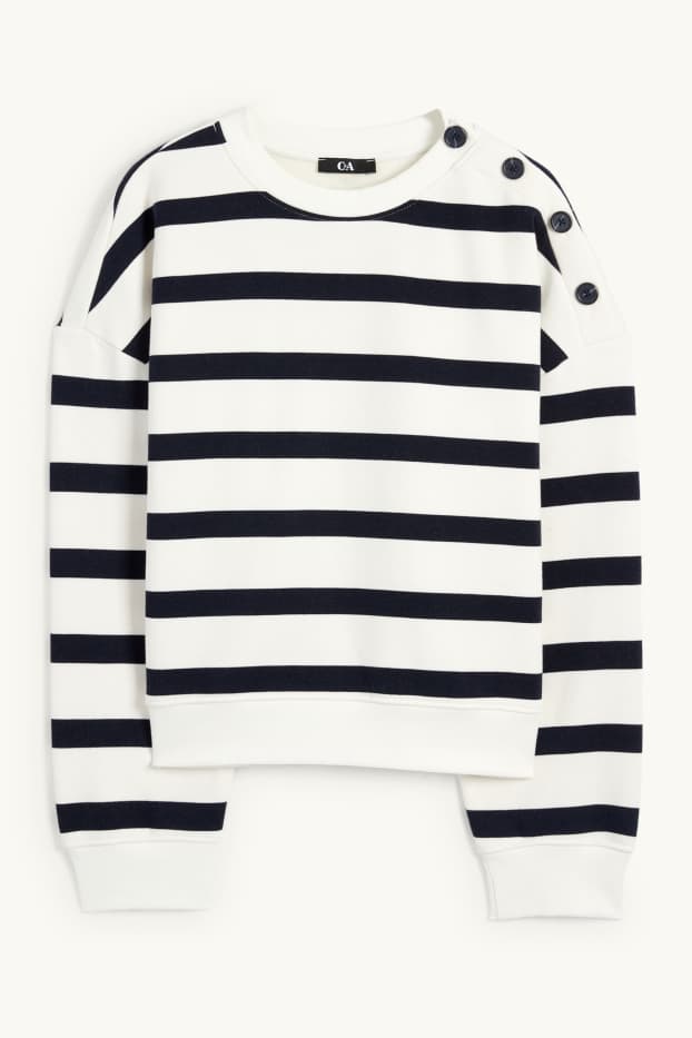 Dona - Dessuadora - de ratlles - blau/blanc