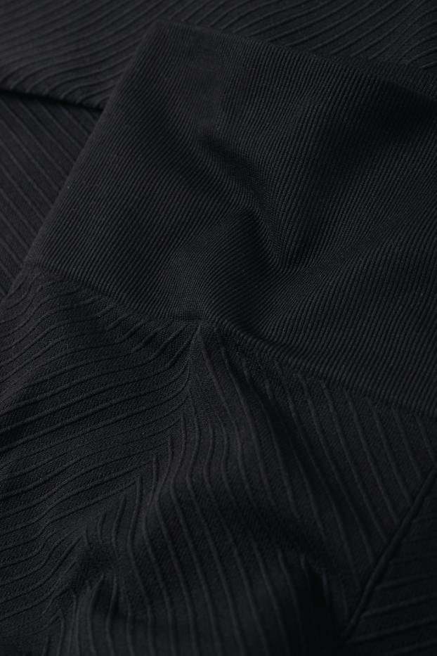 Donna - Leggings tecnici - senza cuciture - tramati - protezione UV - nero