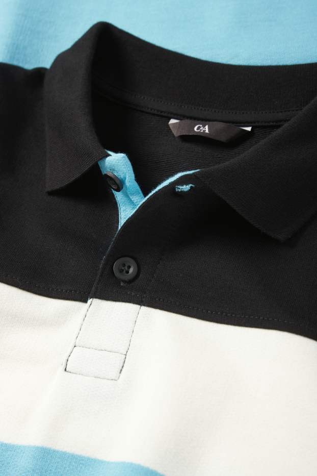 Hommes - Polo - bleu