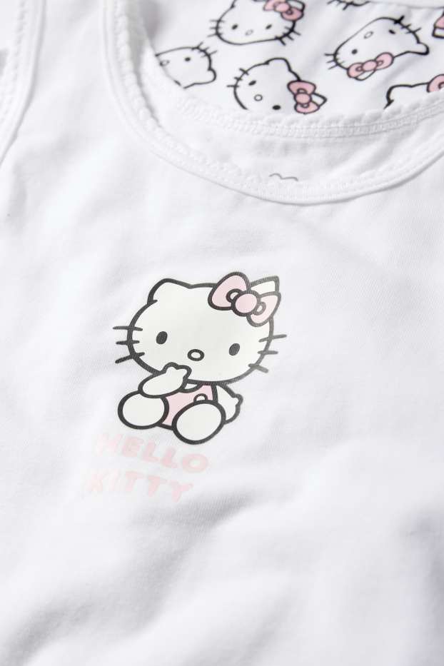Kinder Mädchen - Multipack 2er - Hello Kitty - Singlet - weiss