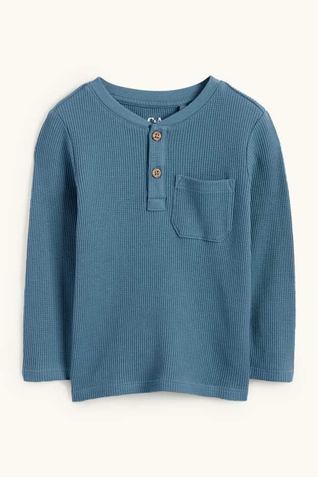 Enfants garçons - Haut à manches longues - bleu