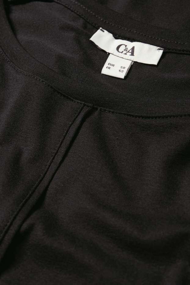 Damen - Langarmshirt - schwarz