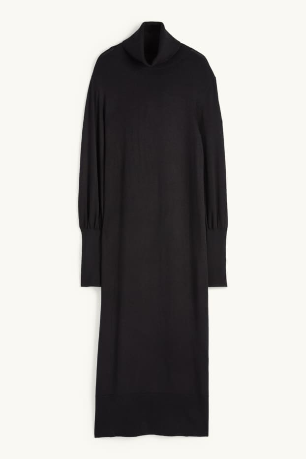 Donna - Vestito in maglia - nero