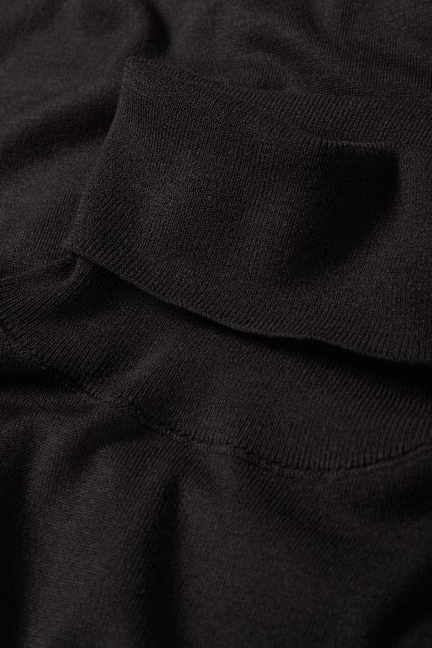 Donna - Vestito in maglia - nero