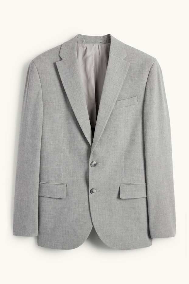 Hommes - Veste de costume - slim fit - Flex - gris
