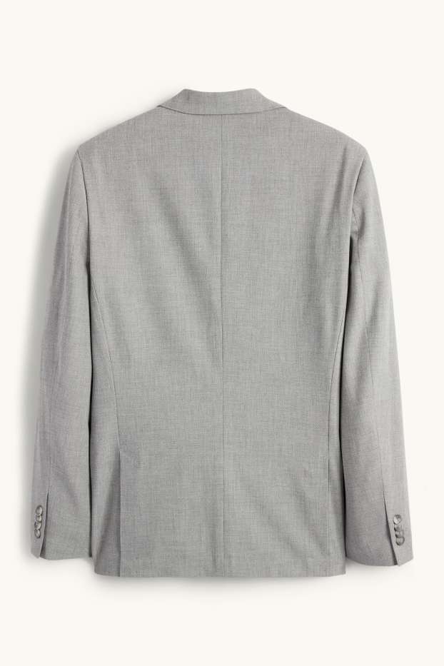Hommes - Veste de costume - slim fit - Flex - gris