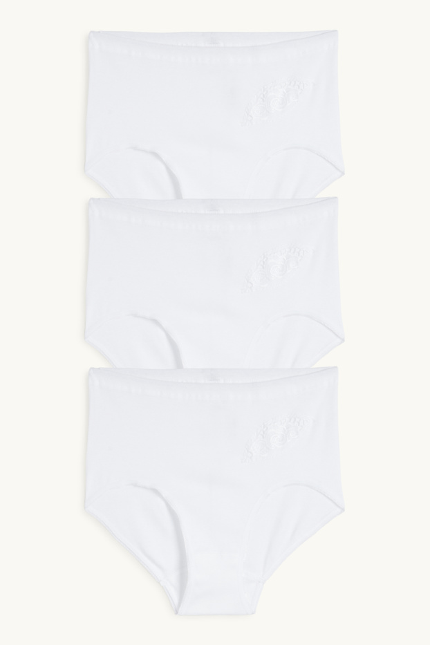 Women - Multipack of 3 - knickers - white