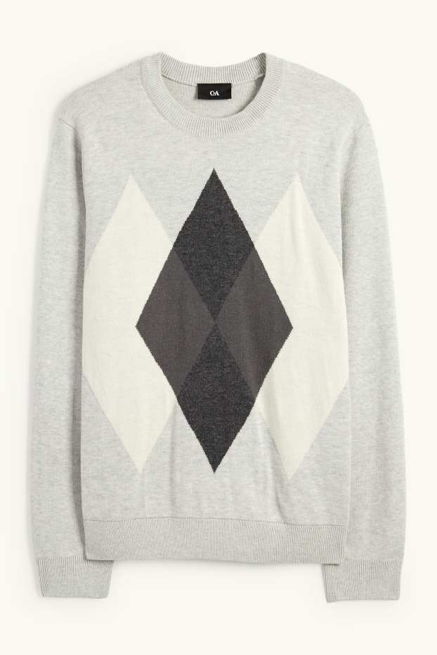 Hommes - Pull - gris clair
