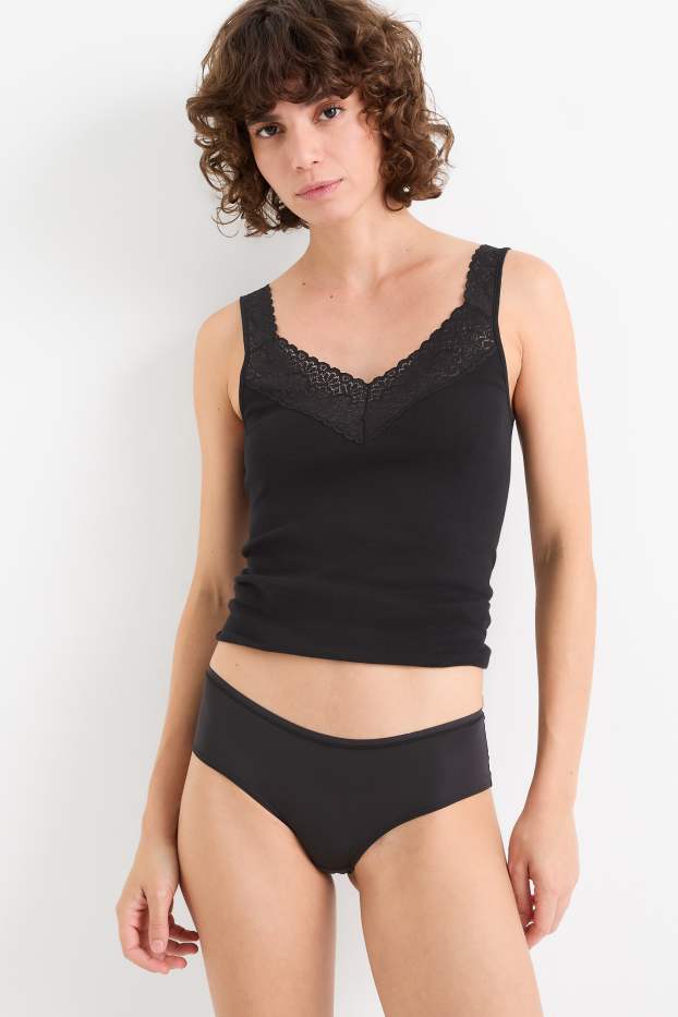 Donna - Confezione da 3 - coulotte - nero