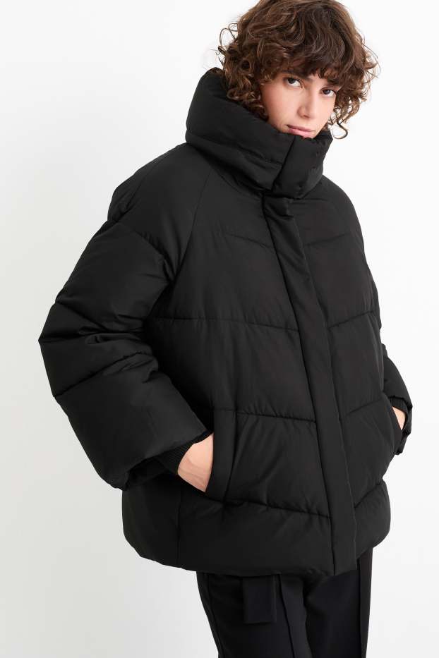 Women - Quilted jacket - black