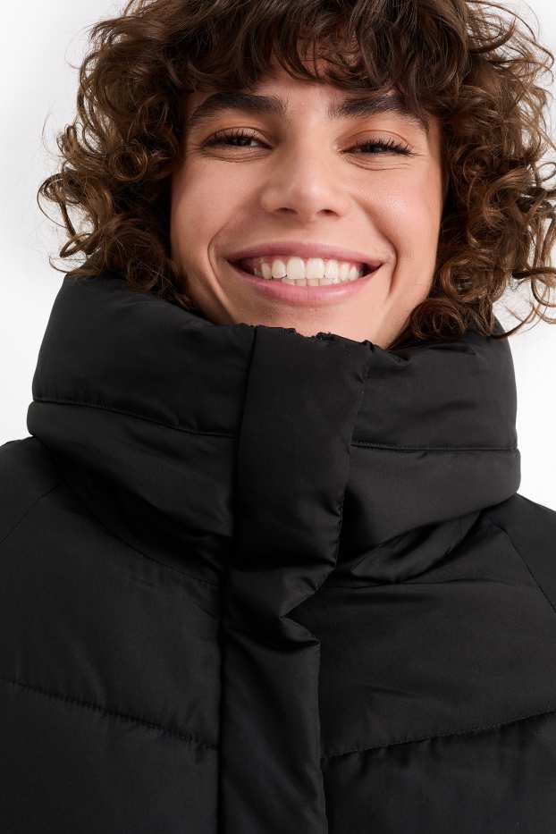 Women - Quilted jacket - black
