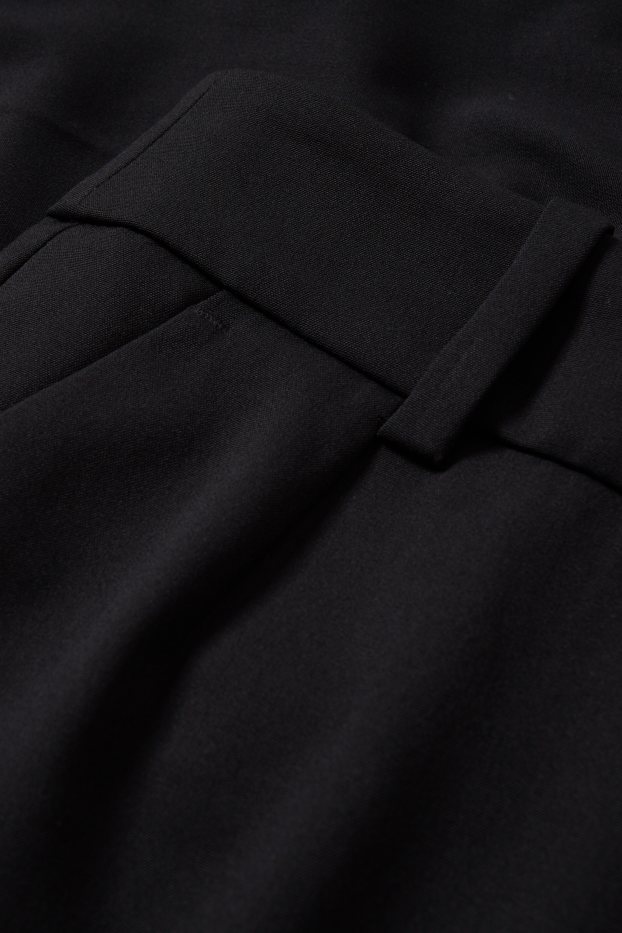 Women - Business trousers - high waist - wide leg - Mix & match - black