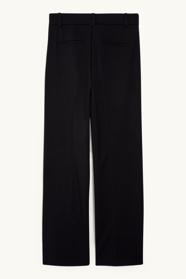Women - Business trousers - high waist - wide leg - Mix & match - black