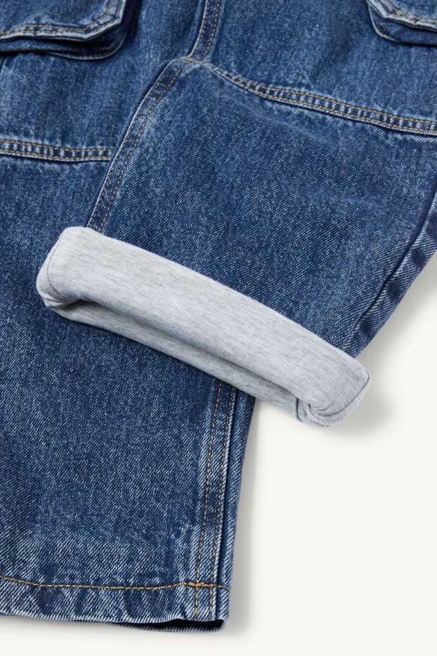 Kinderen: jongens - Cargojeans - jeansblauw