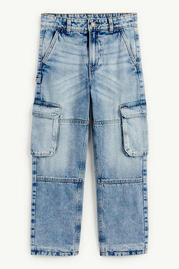 Enfants garçons - Cargo jean - jean bleu clair